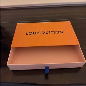 Louis Vuitton Orange and Blue Storage Box